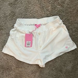 Stoney Clover Lane x Target White Terry Cloth Shorts Small S NWT